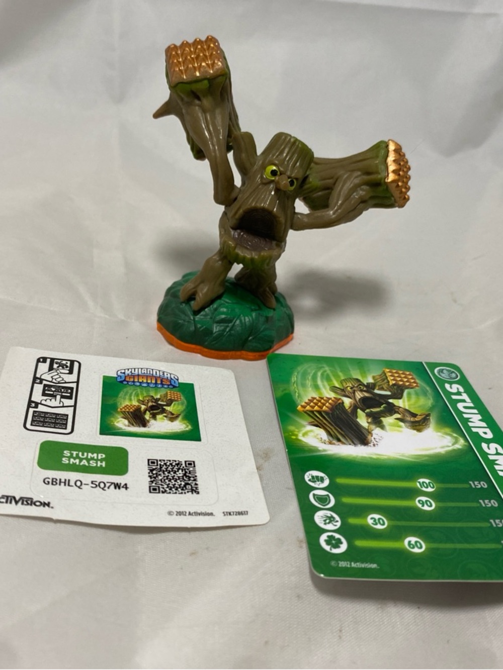 Skylanders Giants STUMP SMASH Series 2 Figure w/ Sticker Sheet + Card